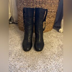 Coach Black Heeled Boots
